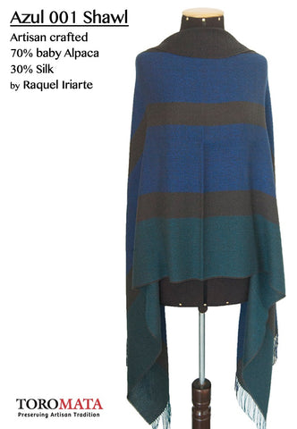 Azul 001 Shawl