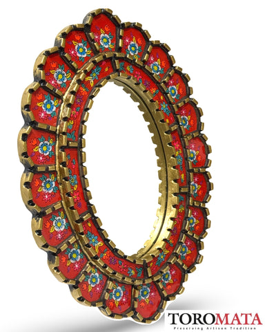 Cuscaja Red Mirror - Oval