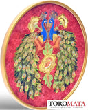APSC8.6  Two peacocks, One spirit - Red