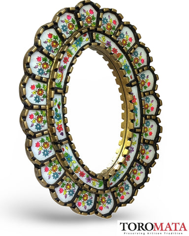 Cuscaja White Mirror - Oval