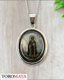 Icon Pendant - Saint Martin of Porres / Saint Rose of Lima (Two-sided)