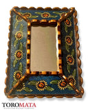 APSF16X21E - Sunflower Mirror - Teal