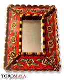 APSF16X21E - Sunflower Mirror - Rust Red