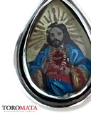 Icon Pendant - Sacred Heart / Our Lady of Bethlehem (Two-sided)