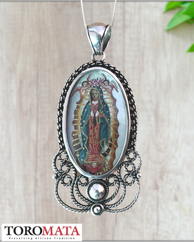 Icon Pendant - Our Lady of Guadalupe / Virgin of the Immaculate Conception (Two-sided)