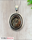 Icon Pendant - Saint Martin of Porres / Saint Rose of Lima (Two-sided)