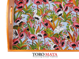 APP46FL - Flamingos Serving Tray